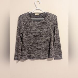 Aritzia Wilfred Free Boho Marled Plum Lightweight Knit Top - A-line Flowy XS